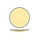 JAB Vintage Yellow / Blue Rim Round Plate 255mm