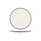 JAB Vintage Cream / Blue Rim Round Plate 265mm