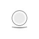 JAB Vintage White / Black Rim Round Plate 190mm