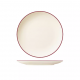 Trenton Modest Maroon Round Coupe Plate - 230mm