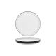 Serax Passe-Partout Glazed Black Round Low Plate 180mm