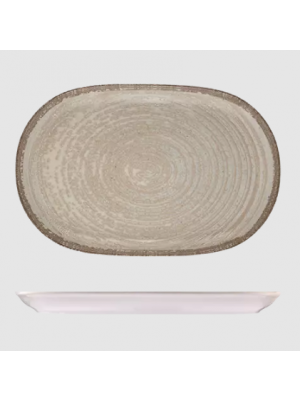 ID Fine Mocha Oval Platter 370mm