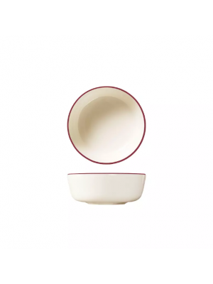 Trenton Modest Maroon Round Coupe Bowl - 140mm