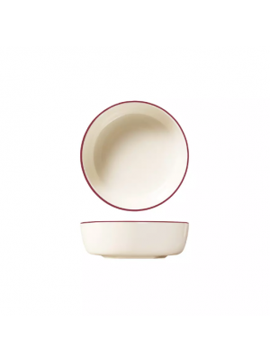 Trenton Modest Maroon Round Coupe Bowl - 170mm