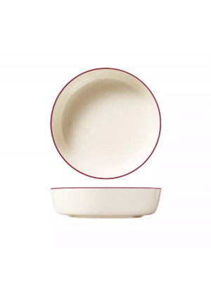 Trenton Modest Maroon Coupe Share Bowl - 210mm