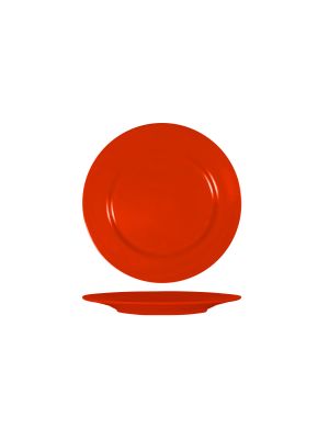 Superware Red Round Plate with Flat Rim 230mm