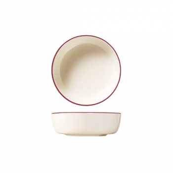 Trenton Modest Maroon Round Coupe Bowl - 170mm