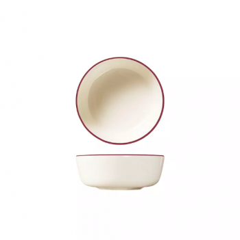 Trenton Modest Maroon Round Coupe Bowl - 140mm