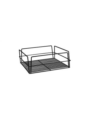 Trenton 30607-BK Glass Basket-Square Black