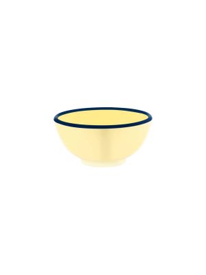 JAB Vintage Yellow / Blue Rim Round Bowl 175x80mm / 1100ml