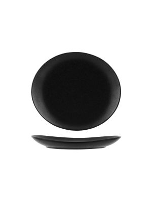 Tablekraft Black Oval Plate 300mm