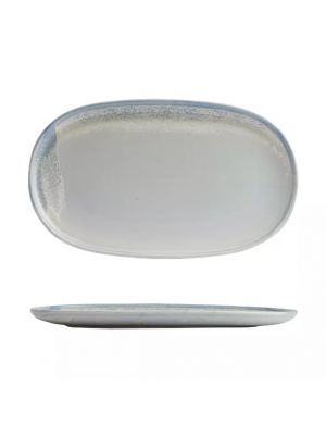 Moda Porcelain Cloud Oval Coupe Plate-405X240Mm  Box Of  3