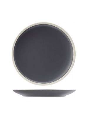 Trenton Utopia Forma Charcoal Round Coupe Plate - 