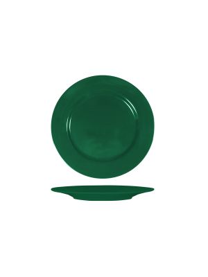 Superware Green Round Plate with Flat Rim 230mm